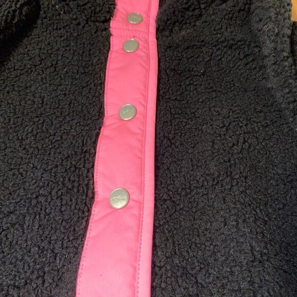 Justice 3/4 button up Sherpa fleece - Picture 3 of 8